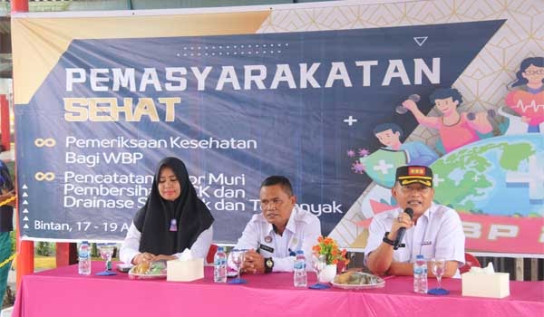Bersama Warga Binaan, Lapas Tanjungpinang Pererat Komitmen pada Kesehatan dalam HBP&nbsp;ke-60