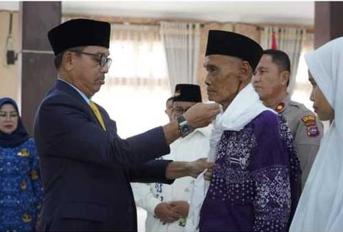 46 Calon Jamaah Haji Solok Selatan Dilepas dengan Doa, Harapan, dan&nbsp;Haru