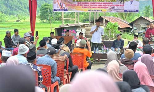 Gubernur Sumbar Setuju Usulan Pembukaan Jalan Usaha Tani di Agam, Proses Administrasi Segera&nbsp;Dimulai