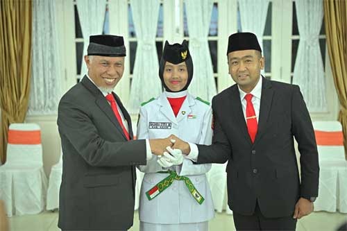 54 Anggota Paskibraka Sumbar 2024 Dikukuhkan, Gubernur Tekankan Jaga&nbsp;Kekompakan