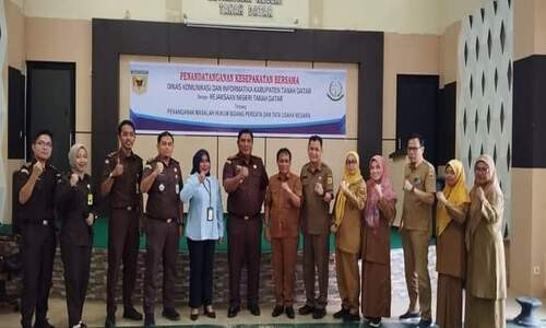 Kominfo Menjalin Kerjasama dengan Kejari Tanah&nbsp;Datar
